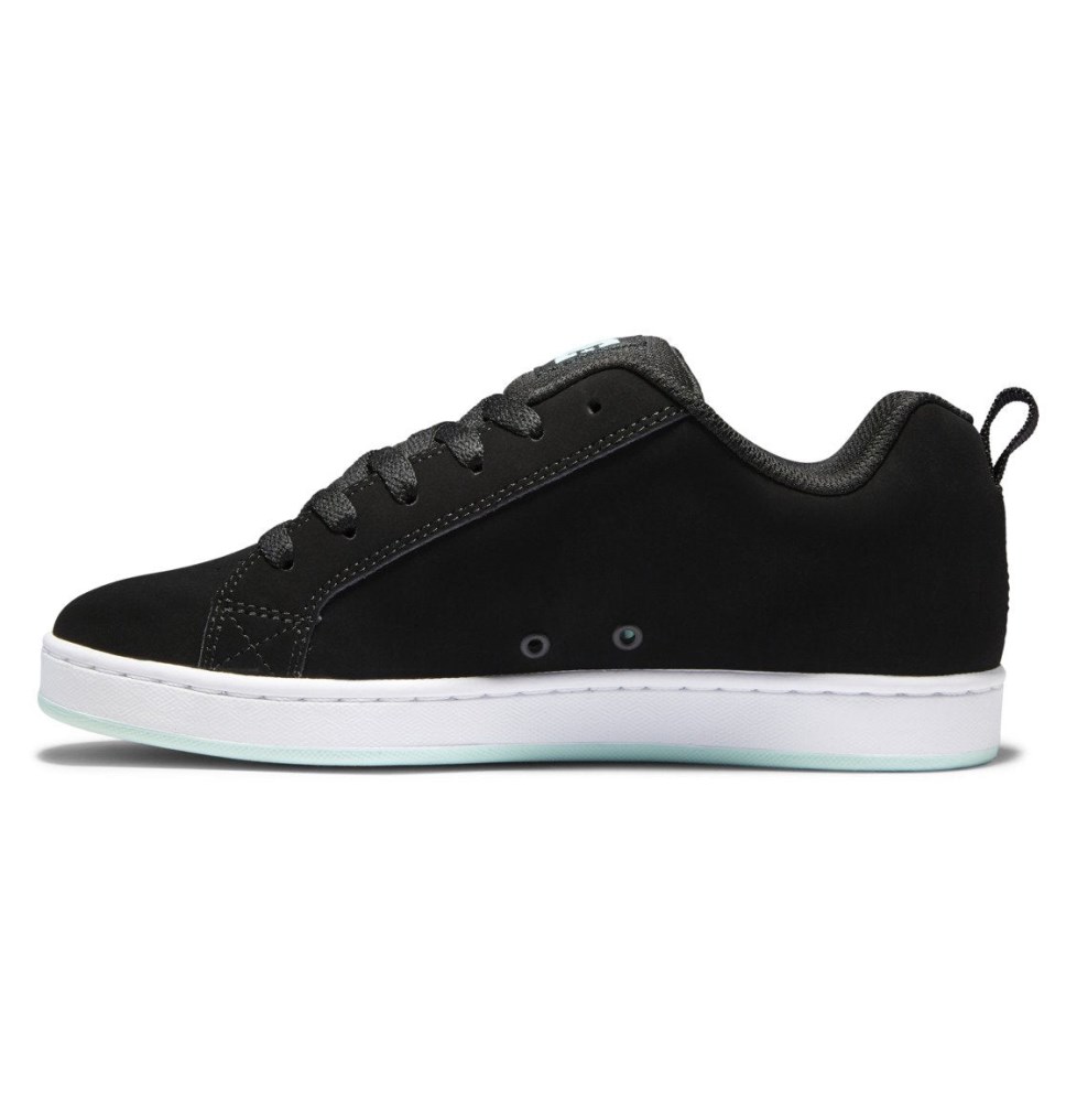 Basket DC Shoes France Court Graffik Noir Vert Femme | AHD-3476149