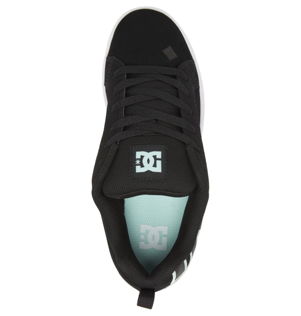 Basket DC Shoes France Court Graffik Noir Vert Femme | AHD-3476149