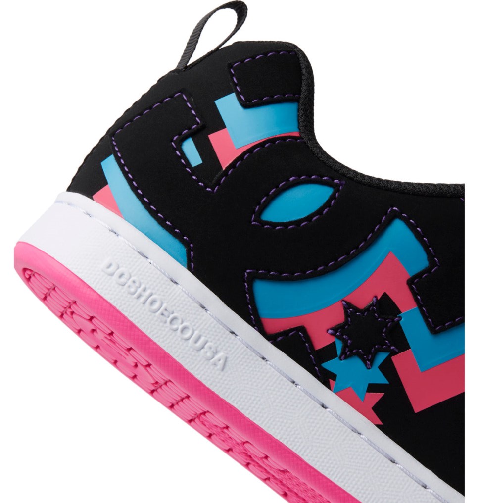 Basket DC Shoes France Court Graffik Noir Bleu Femme | JYA-7495868