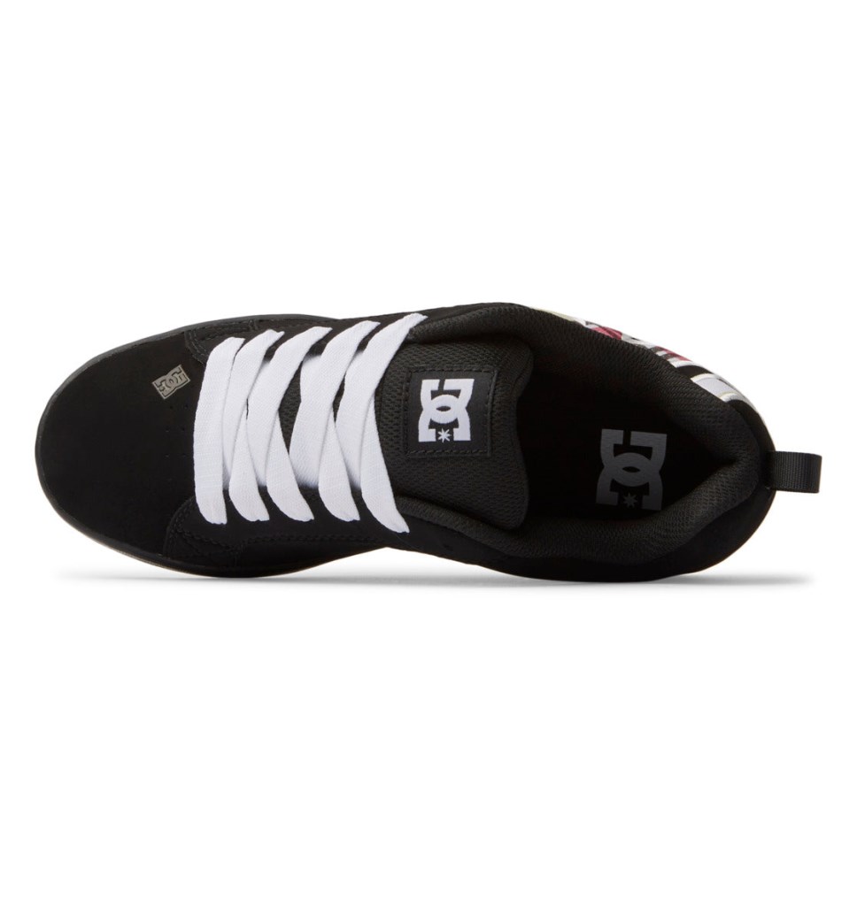 Basket DC Shoes France Court Graffik Noir Femme | CWQ-0279152