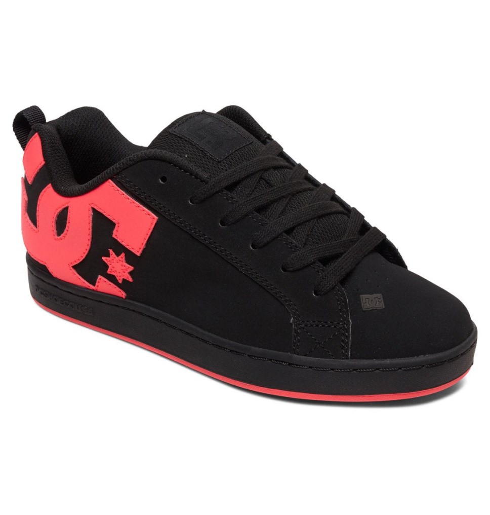 Basket DC Shoes France Court Graffik Noir Rose Femme | LEU-4838471