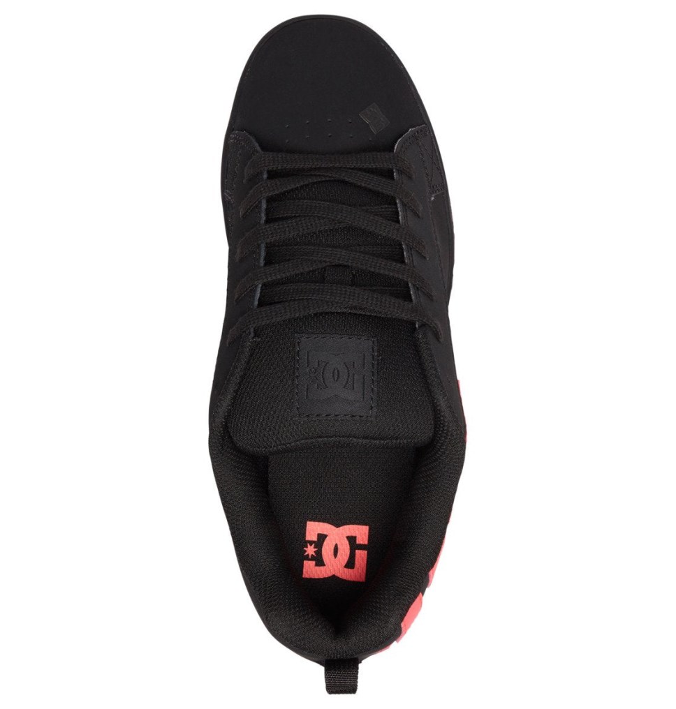 Basket DC Shoes France Court Graffik Noir Rose Femme | LEU-4838471