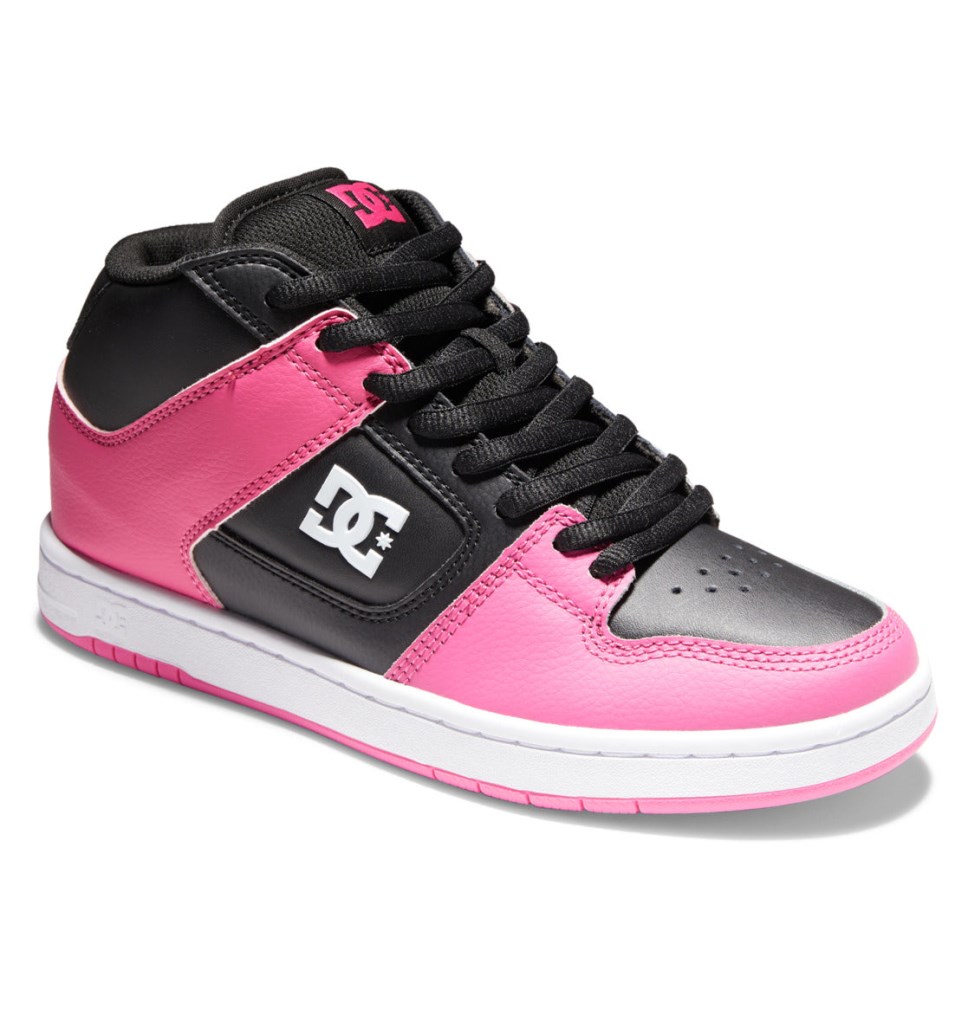 Basket DC Shoes France Manteca 4 MID Mid-Top Noir Rose Femme | RFR-9278398