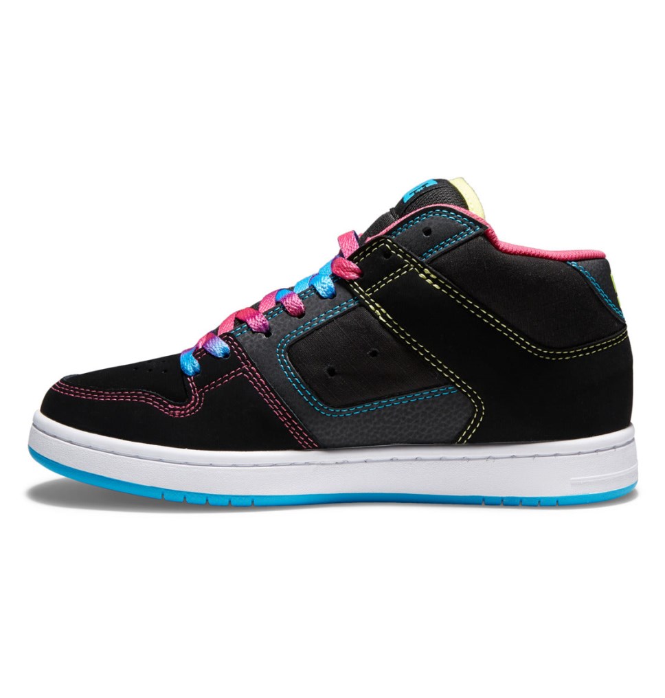 Basket DC Shoes France Manteca 4 MID Mid-Top Noir Multicolore Femme | RTM-4626382