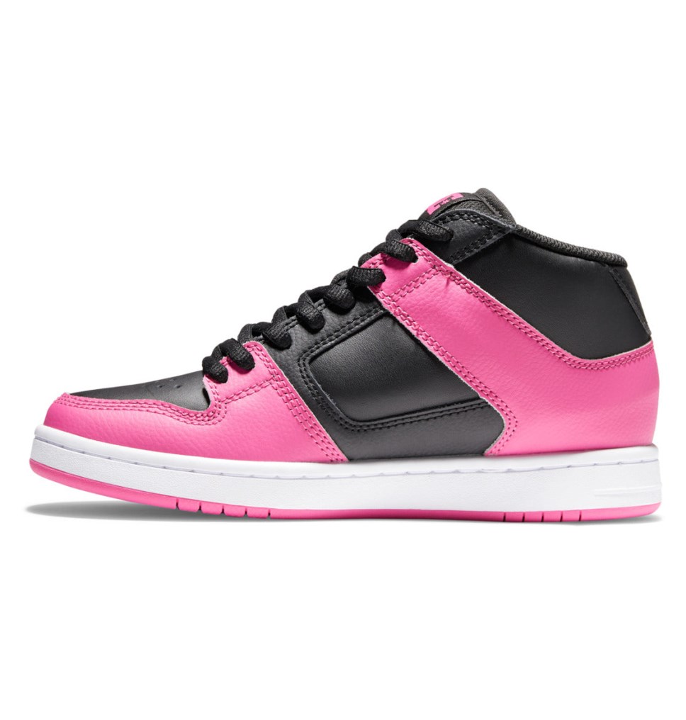 Basket DC Shoes France Manteca 4 MID Mid-Top Noir Rose Femme | RFR-9278398