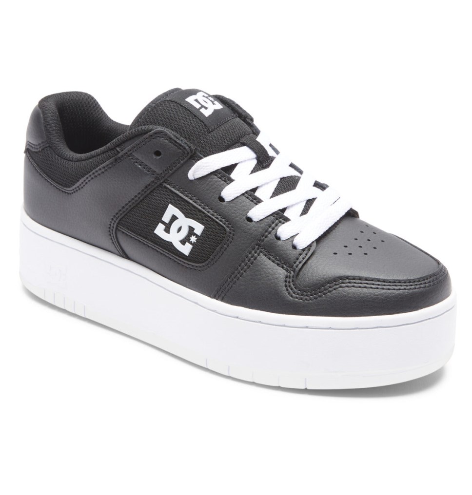 Basket DC Shoes France Manteca 4 Platform Noir Blanche Femme | XIZ-5199309