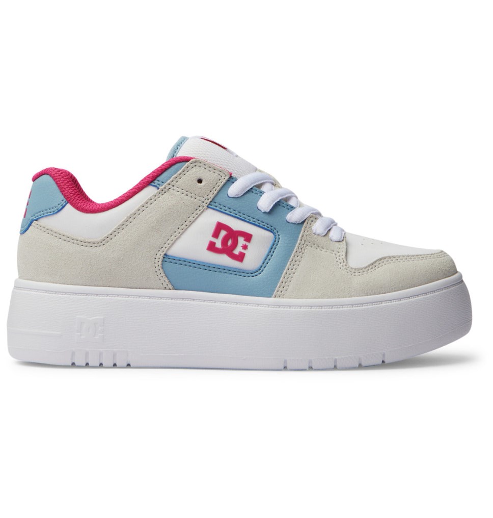 Basket DC Shoes France Manteca 4 Platform Bleu Rose Femme | WRL-4248710