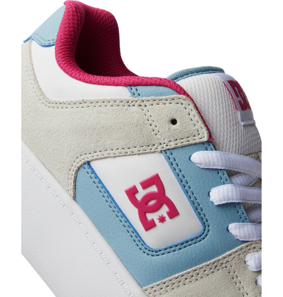 Basket DC Shoes France Manteca 4 Platform Bleu Rose Femme | WRL-4248710