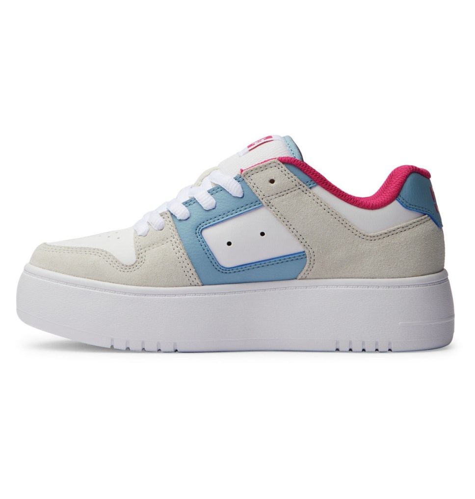 Basket DC Shoes France Manteca 4 Platform Bleu Rose Femme | WRL-4248710