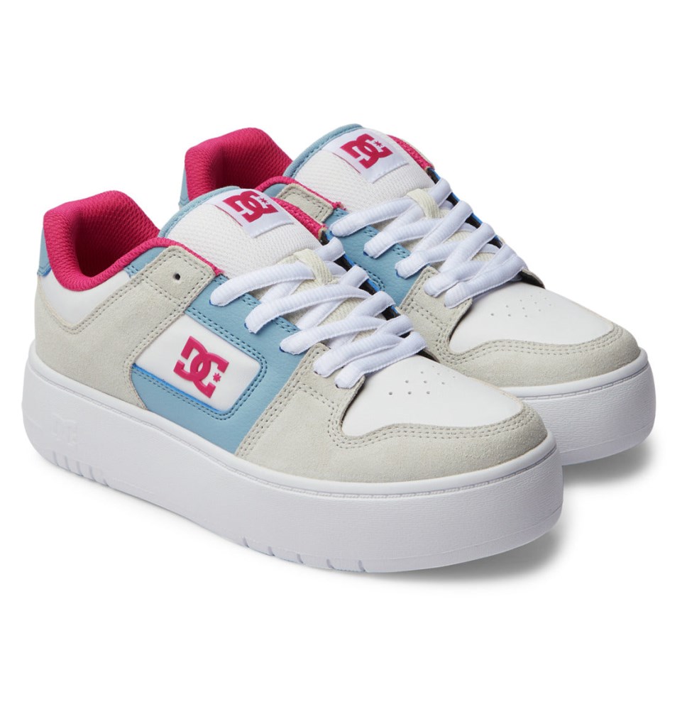 Basket DC Shoes France Manteca 4 Platform Bleu Rose Femme | WRL-4248710