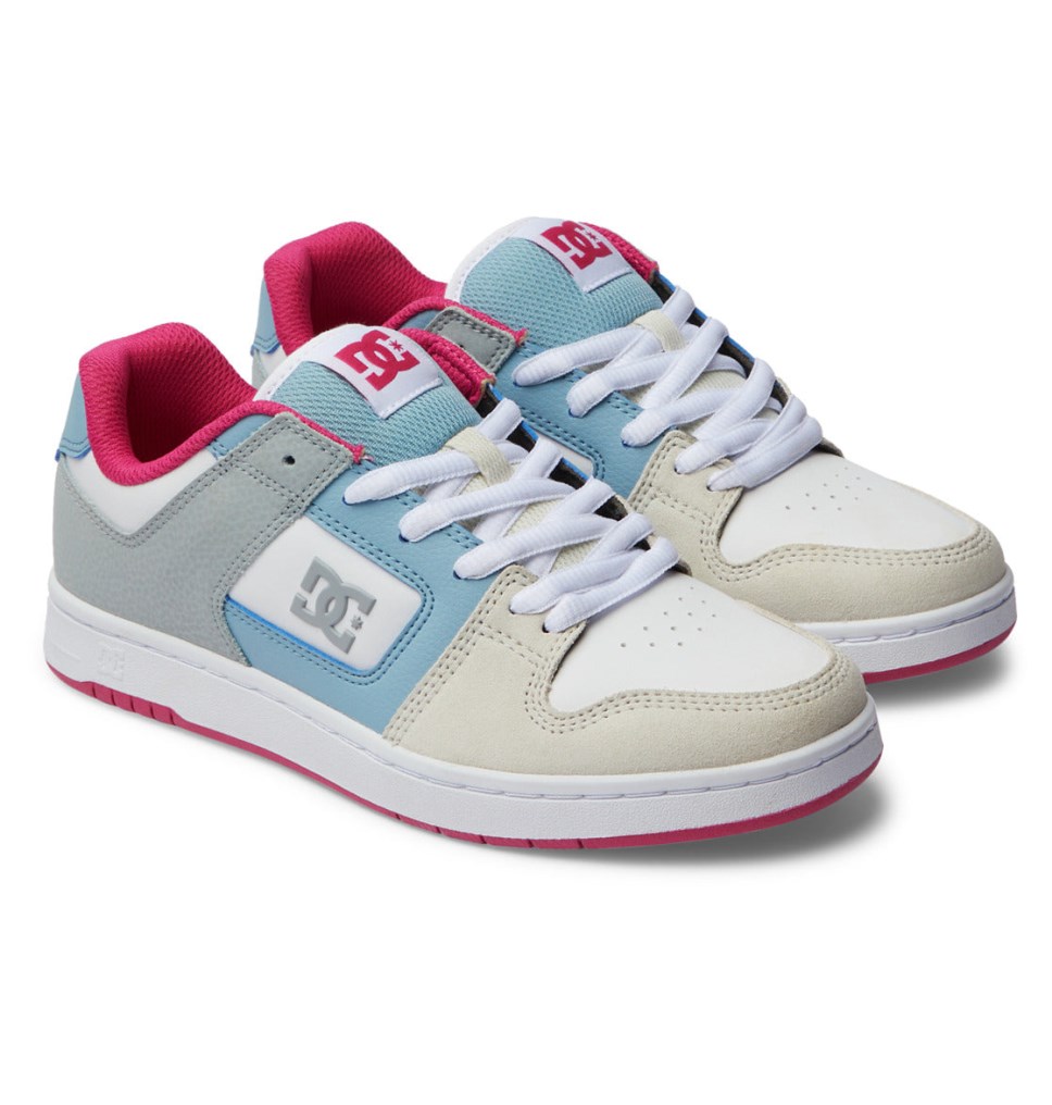 Basket DC Shoes France Manteca 4 Bleu Rose Femme | EIL-2403014