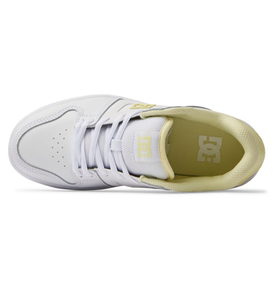 Basket DC Shoes France Manteca 4 Jaune Orange Blanche Femme | GXZ-6808410