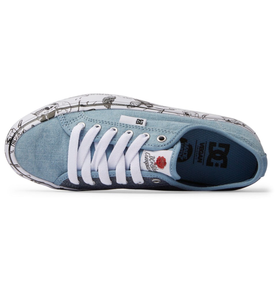 Basket DC Shoes France Manual Platform Bleu Foncé Femme | MIS-5470579