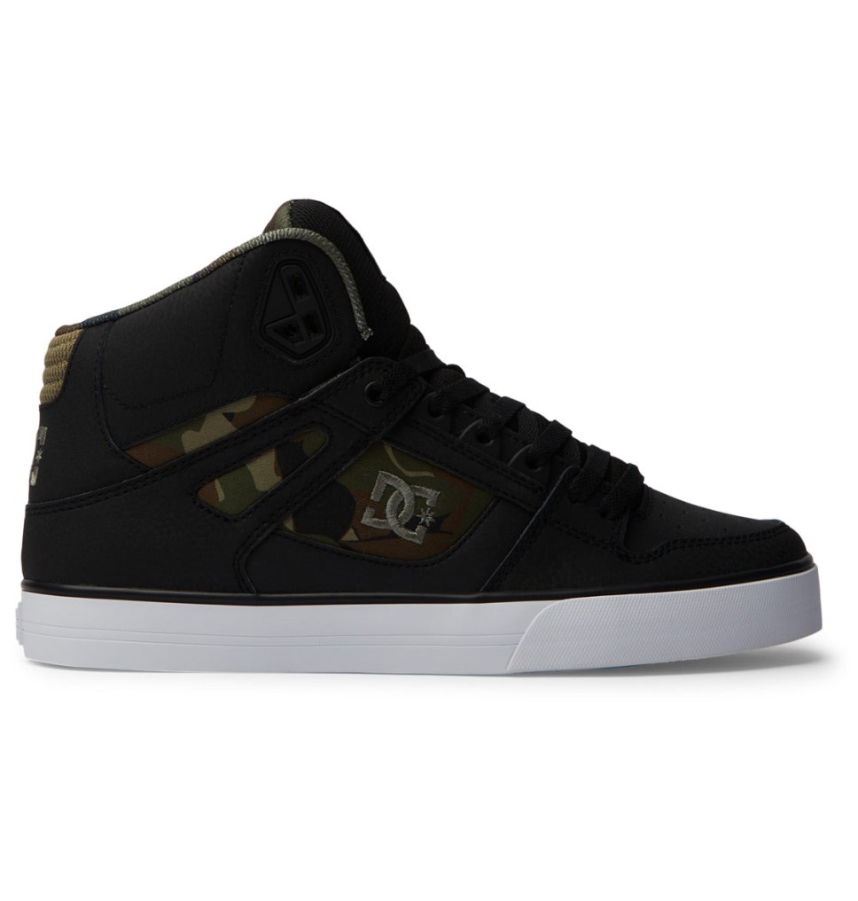 Basket Montante DC Shoes France Pure Noir Vert Homme | BDB-2837035