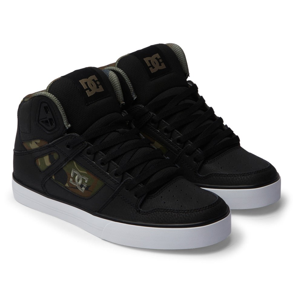 Basket Montante DC Shoes France Pure Noir Vert Homme | BDB-2837035