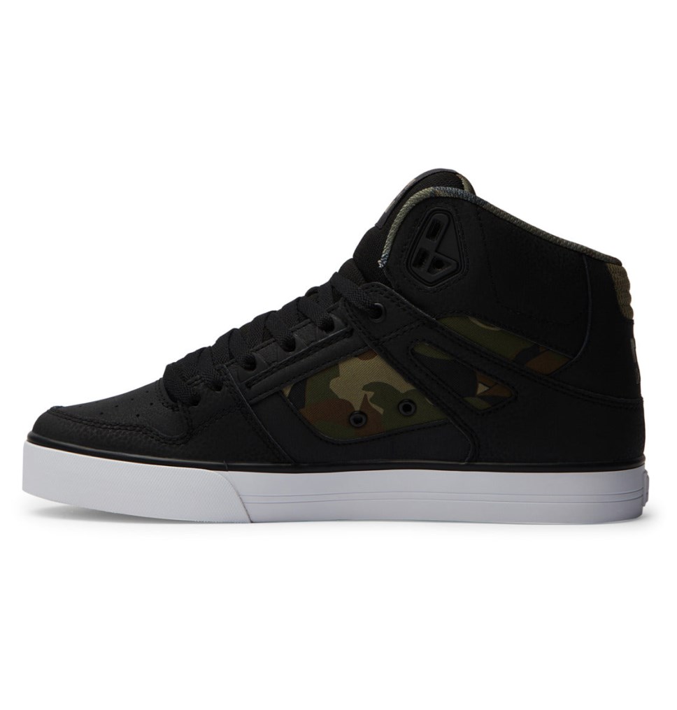 Basket Montante DC Shoes France Pure Noir Vert Homme | BDB-2837035