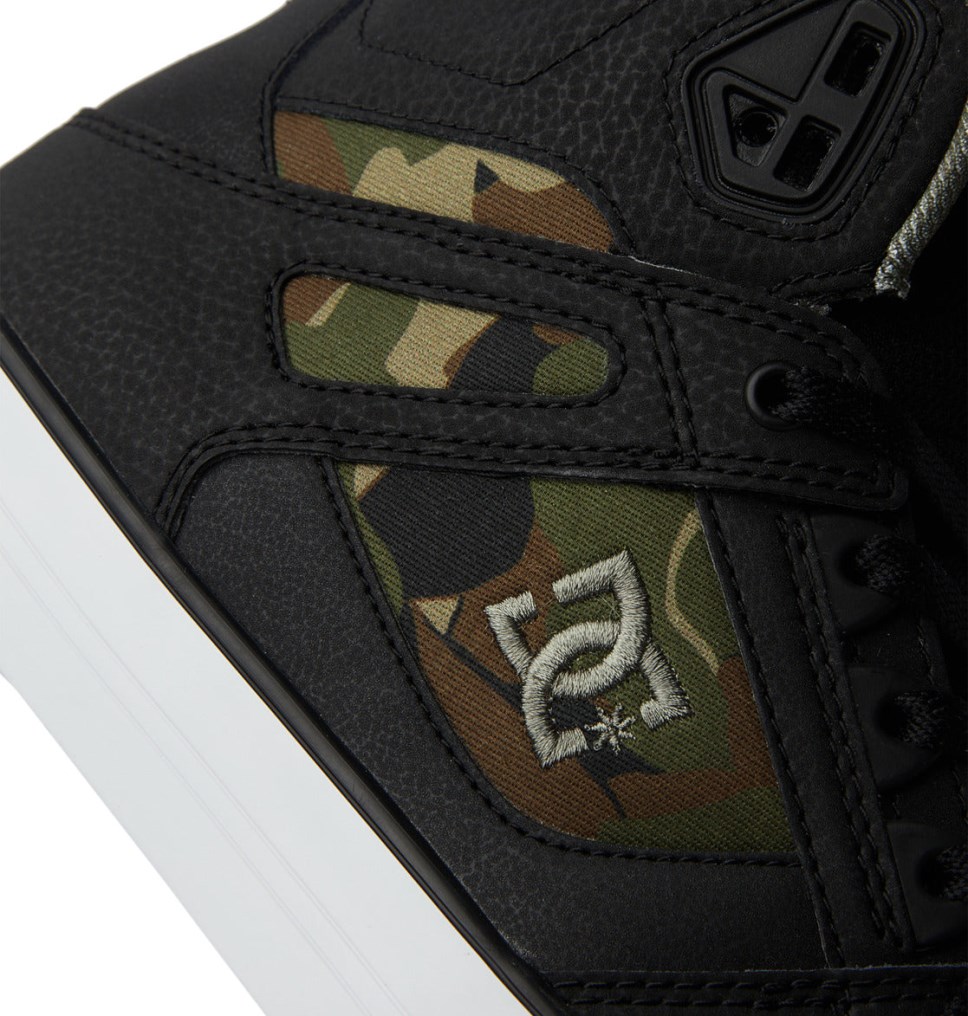 Basket Montante DC Shoes France Pure Noir Vert Homme | BDB-2837035